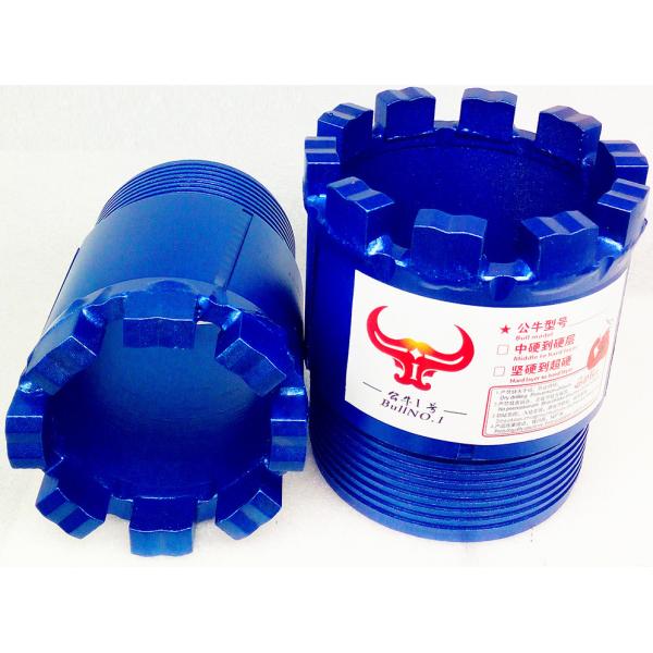 Wearproof PDC Core Bit For Pebble , 75mm Diameter PDC Drill Bit