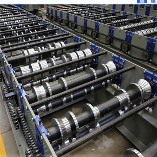 Hydraulic cutting PLC control roof panel roll forming machine 15-20m/min for roof wall