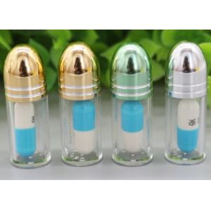 Buy cheap 2ml ISO9001 Empty Capsule Shells Golden Single Pill Container from wholesalers