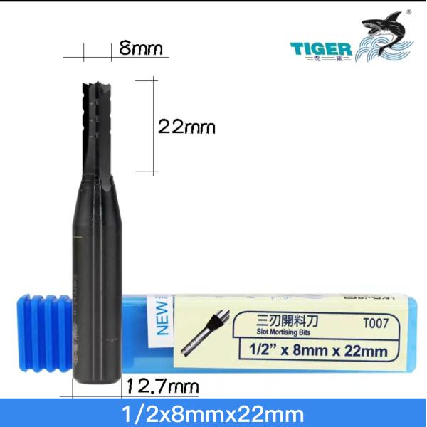 Three Blade 55HRC Tiger Bit Cnc Router Bit Straight Blade Woodworking Milling Cutter