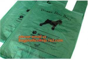 China Bone shaped pet waste bag clean-up holders ,pet dog poop bag dispenser with 20 bags in roll, EN13432 compostable degrada wholesale