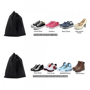 China Reusable Single Fabric Shoe Bags Waterproof Nylon Fabric Promotional on sale