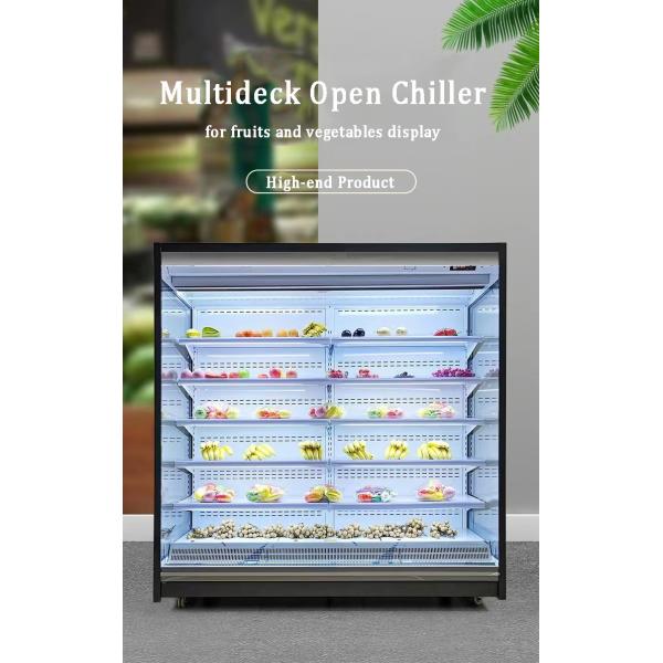 Open Showcase Refrigerator Multideck Chiller For Commercial Cooling Requirements