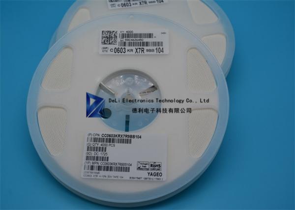 Quality Hard Disk Low Voltage Ceramic Capacitors 0603 Smd Capacitor CC0603KRX7R9BB104 for sale
