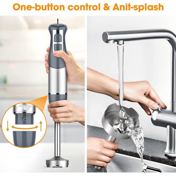 Household 400W Immersion Stick Blender With Turbo 3 In 1 Multi Function
