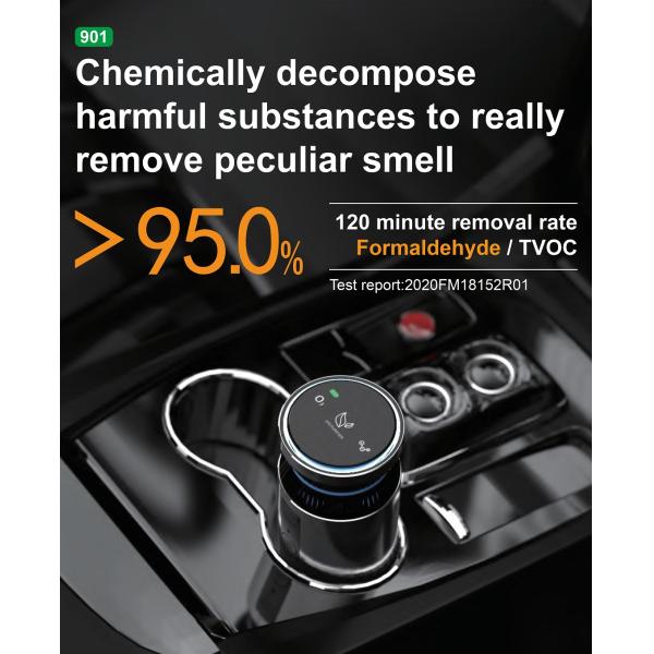 HOMEFISH Aluminum Alloy Car Air Purifier Ozone Generator Active Oxygen DC 5V