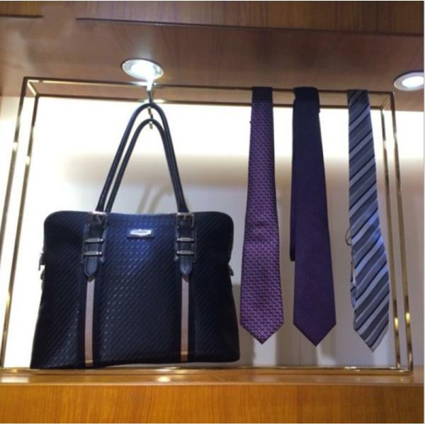 Smooth Design Stainless Steel Metal Box Frame , Tie Scarf Display Rack Without Injuring Hands