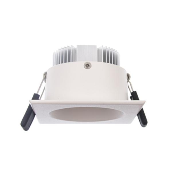 Square Recessed 8W Anti Glare Downlight Flicker Free