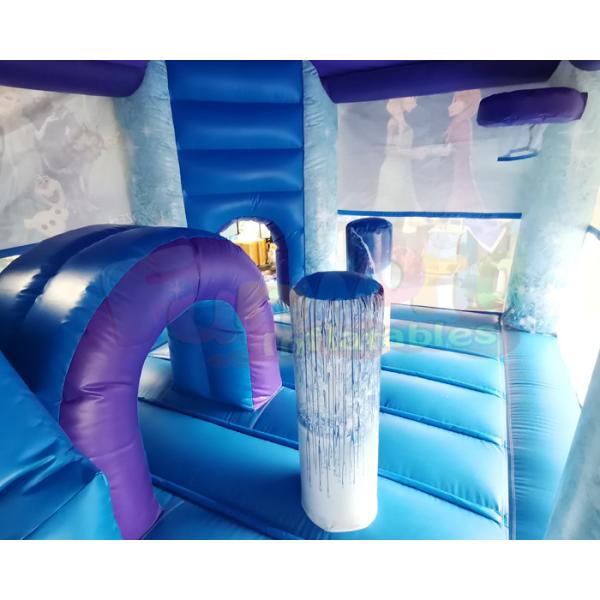 Frozen Bouncy Castle 18OZ PVC Inflatable Bouncer Slide