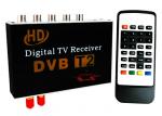 Display on car multimedia screen via AV input and controlled DVB-T2 HD Receiver