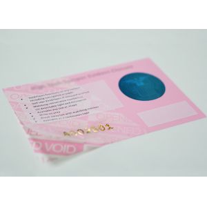 Warranty VOID Hot Stamping Custom Security Labels Full Colors Printing With