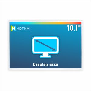 10.1-inch TFT LCD display, capacitive touch screen, 1280x800 dot matrix, LVDS