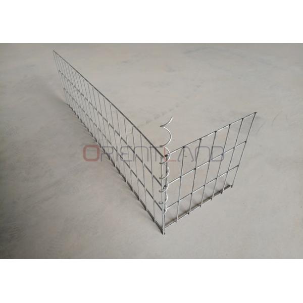 4.0mm Welded Gabion Baskets / Gabion Spiral Wire Connection Galfan Coated