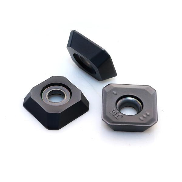 Black Color Carbide Milling Inserts , Indexable Cutting Tools SEMT13T3AGSN