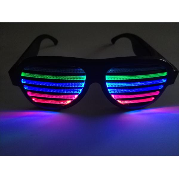 New Style Voice-Activated LED glasses Sound activated shutter led flashing