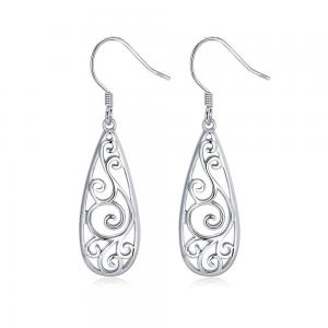 China Europe Fashion Jewelry Popular Silver Rhinestone Claw Chain Drop Earrings Women wholesale