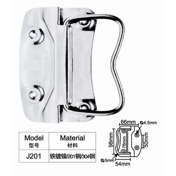 Toolbox Iron Foldin handle with nickel plated for box/case/chest/truck J201 J202 J203 J204