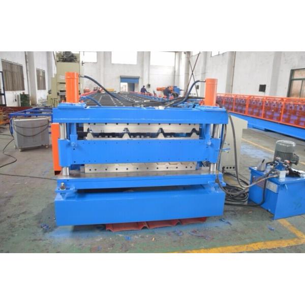 Low Noise Double Deck Roll Forming Machine 8-12m/Min For Standard Solution