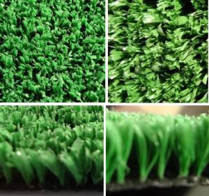 China Soft Green 70 75 μm Fiber Thickness Artificial Turf Sports for Basketball / Tennis Courts wholesale