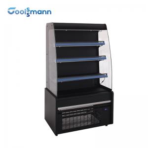 China Supermarket Food Display Cooler 1580mm Height Air Curtain Fruit Refrigerator wholesale