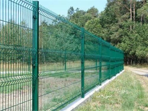 Quality Hot Dipped Galvanized 3D Curvy Green Wire Mesh Fencing , 358 Security Fence for sale