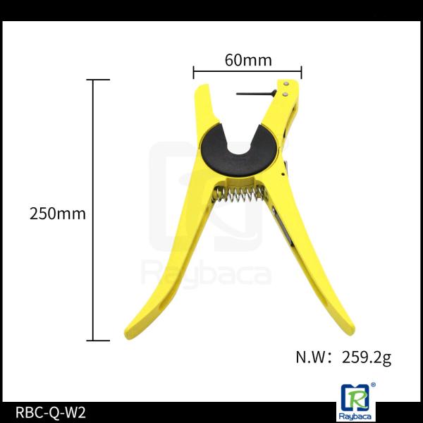 Easy Operating Universal Ear Tag Applicator Stainless Steel Clamp Cattle Tags