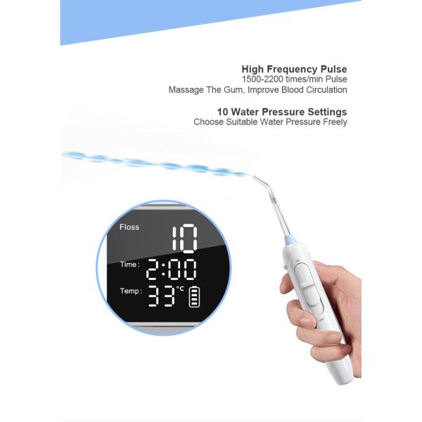 Oral Irrigator 1000ml UV Disinfection Dental Washing Machine Display Screen Cordless Water Flosser with Toothbrush