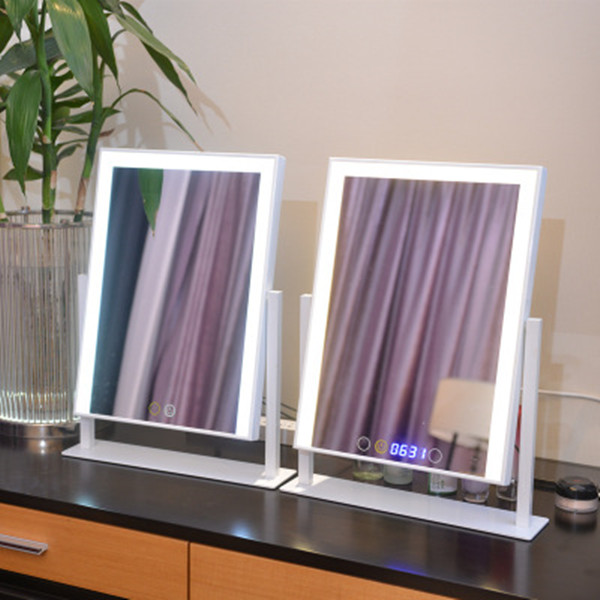 Double Color Portable Vanity Illuminated Makeup Mirror With Touch Switch