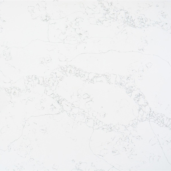 15MM White Veined White Quartz Stone Calacatta For Wall Panel