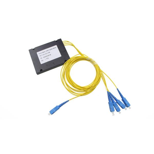 SC/UPC 1×4 PLC Splitter ABS Box Type Fiber Optic PLC Splitter