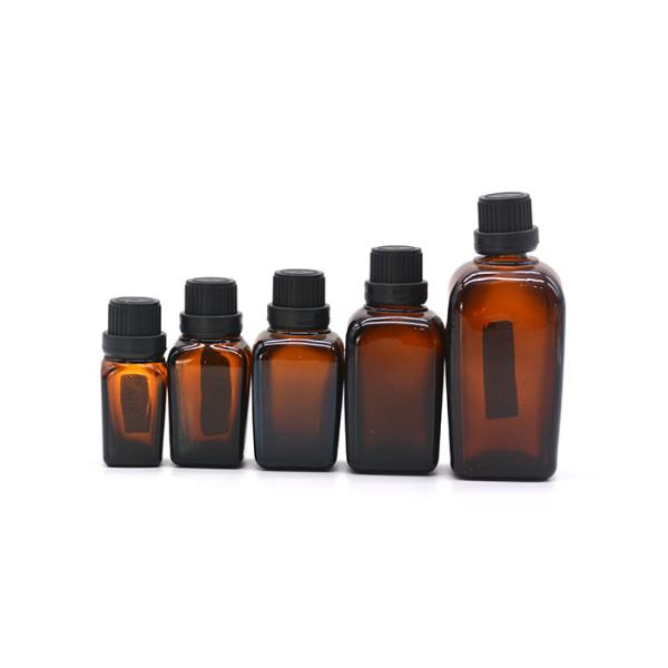 15ml black glass dropper bottle amber bottles double gourd