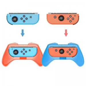 China Wear-Resistant Grip Controller For Nintendo Switch Joy-Con Bule Red on sale