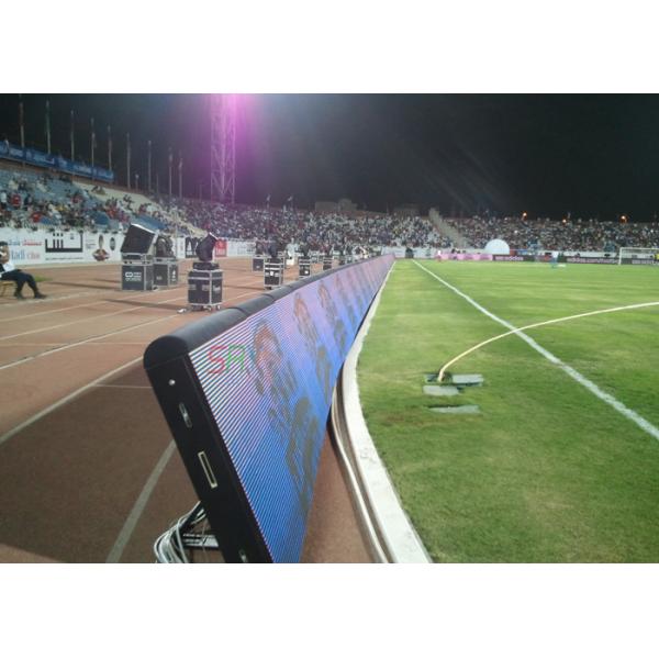 Waterproof Static Stadium Perimeter LED Display With Big Viewing Angle