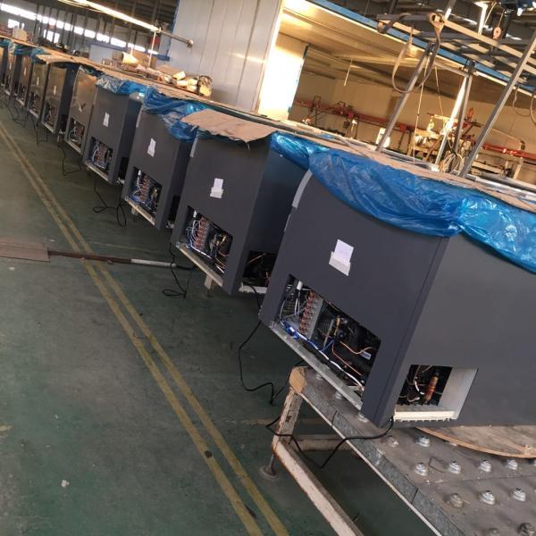 2.1 Meter Commercial Display Freezer Island Showcase For Meat And Seafood