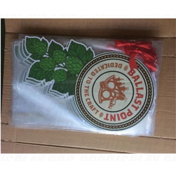 Double Sided Print 3D Red Ribbon Merchandising Shelf