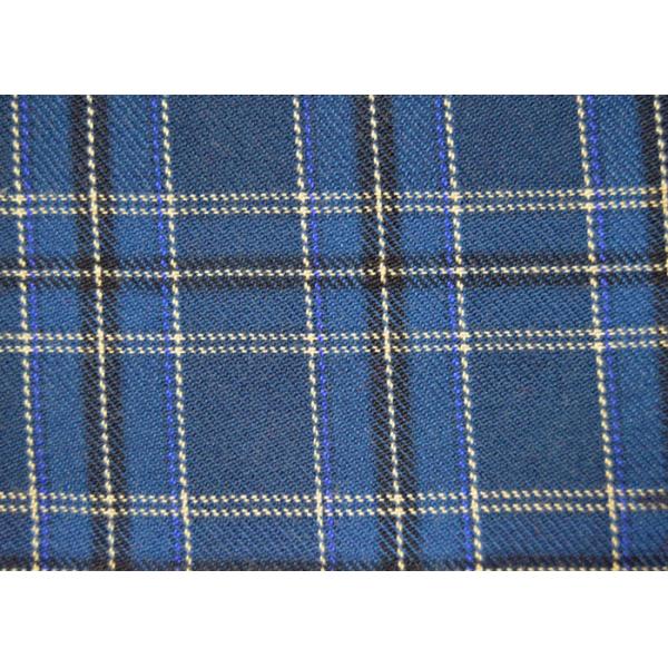 Comfortable 100 Polyester Fabric / Yarn Dyed Plaid Fabric For Garments