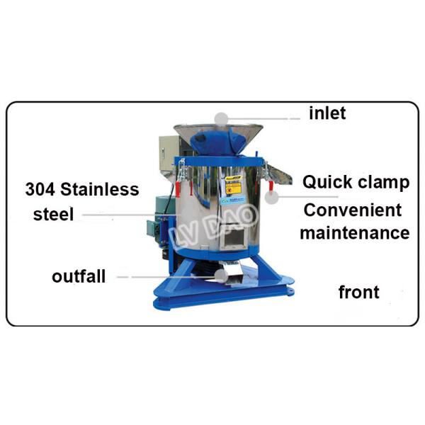 Plastic Flakes Plastic Dewatering Machine 11kw Low Noise Energy Conservation