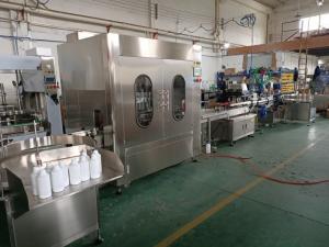 China Bottle Filling Capping Labeling Packaging Machine Line for Hand Sanitizer, Laundry detergent，Shower Gel，Massage oil wholesale