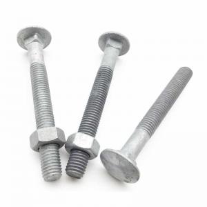 China Hot Dipped Galvanised Coach Bolts Carriage Bolt Hex Head Coach Bolts on sale