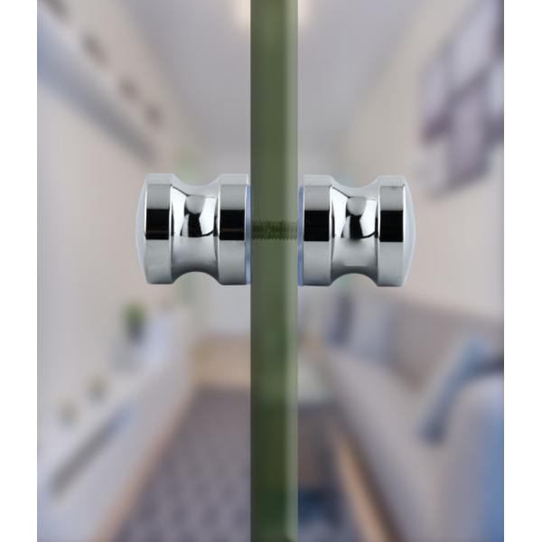 Round Bathroom Door Knobs for Shower Room Glass Sliding Door in 19/20/22mm Diameter