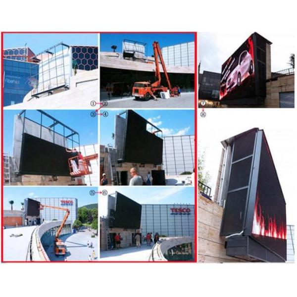 1R1G1B Full Color Led Display Screen , P10 Flexible Large Led Display Board
