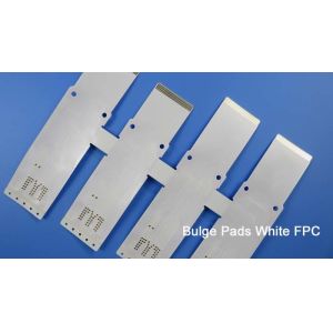 China White Flexible PCB Board on PET with Bulge Pads and Immersion Gold for Printer on sale