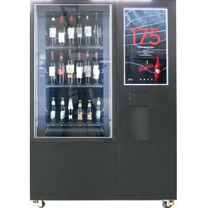 China Big Touch Screen Bottle Wine Vending Machine With Remote Platform And Coin Bill Acceptor wholesale