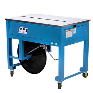 China Automatic Baling Machine Electric Double Motor Strapping Belt Tighten One Carton Hot Melt PP Plastic Belt wholesale