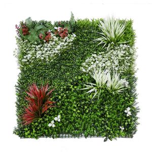 China Vertical Backdrop Panel Plastic Plant Artificial Hedge Fence Green Wall For Decoration wholesale