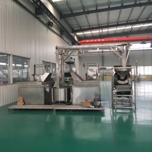 Buy cheap Automatic Batch Groundnut Frying Machine , Industrial Nut Frying Line from wholesalers