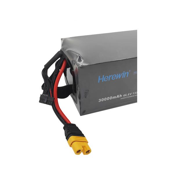 Mapping And Surveying 12S 30000mAh 25C 44.4V LiHv UAV Drone Battery Soft Pack