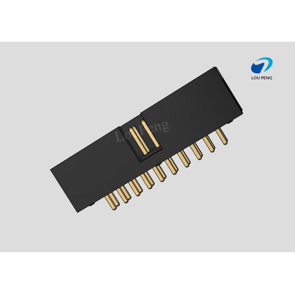 IDC Header connector, Box Header, Board-to-Board, 2x10Pin, 1.27mm Pitch, Gold Flash, DIP, 180°