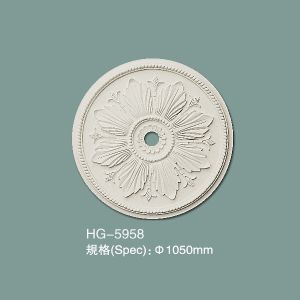 Buy cheap HG-5958 High Density PU Medallion Molding Polyurethane Ceiling Rose from wholesalers