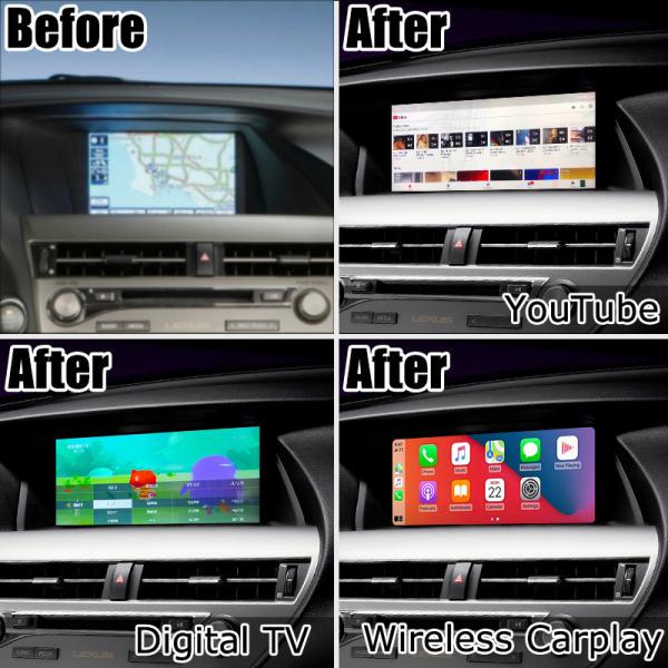 10.25 Inches Lexus Android Screen with Carplay ANdroid Auto Lsailt For RX350 RX450h